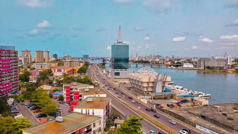 The Lagos skyline and highway