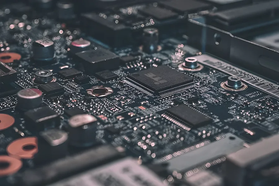 Close-up of a circuit board